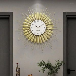 Zegary ścienne Peacock Cartoon Clock Design Modna Sypialnie łazienka Modern Mural Minimalist zegarek urocza dekoracja domu saat