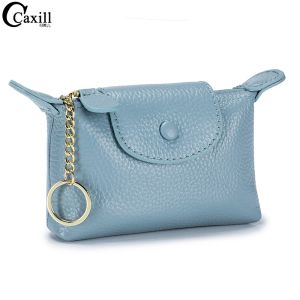 Borse Women Wallet Guida borsa in pelle per donna Porta di cartoncino con cerniera marca di gnocchi di gnocchia in pelle Mini frizione in pelle