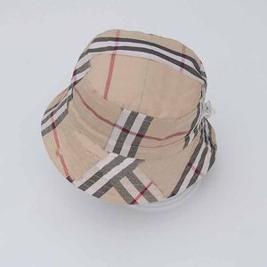 Baby Boys Girls Pure Cotton Cap Summer Baby Sun Hat Casual Round Top Stor brimta Fisherman Bucket Hats Sun Proof Checkered Cap Spring CSD2404208