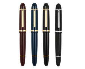 Pens Jinhao X159 Fountain Pen #8 İnce Nib Akrilik Büyük Boyut Ofis Yazma Kalem Seti