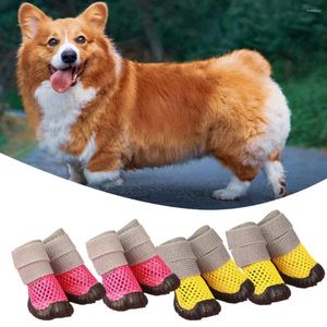 Vestuário para cães elásticos eletivos confortáveis para usar o verão resistente ao desgaste, botas de chuva de pet-refrige