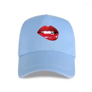 Top kapak şapka şapka seksi dudaklar kadın yaz karikatür baskı kadınlar rahat beyzbol markaları