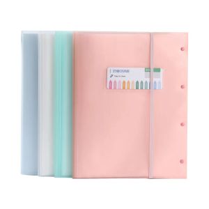 Wallets 30 Pages File Folder Letter A3 Size Document Organizer Transparent Insert Portable Extension Wallet File Sorting Storage Bags