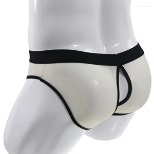 Underpants Underwear Men Mesh Transparent Panties Open BuThong Lingerie Jockstrap Ultra-Thin Bikini Slip Homme Pouch