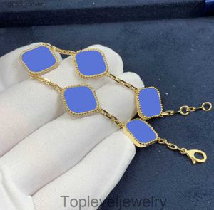 11 Colors Fashion Classic 4/Four Leaf Clover Charm Bracelets Bangle Chain 18K Gold Agate Shell Mother-of-Pearl for Women Girl Wedding
