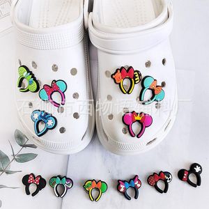 Anime charms wholesale childhood memories mouse headband funny gift cartoon charms shoe accessories pvc decoration buckle soft rubber clog charms