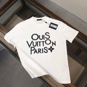 2 Paris Erkek Tişörtleri Avrupa Fransa Lüks Mektup Grafik Baskı Logosu Moda Erkekler Beni Yalnız Bırak Kısa Kollu Tiş