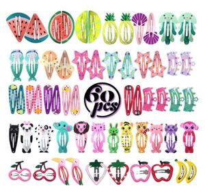 60pcs Hair Clips Decorative Cute Printing Bobby Pin Hair Barrette Hairpin Hair Accessories For Children Kids Baby Girls9539454