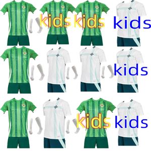 2024 Nordirland Magennis Thailand Leicht und komfortable Fußballtrikots 24 25 Home Blue Evans Lewis Saville McNair Ballard Kids Kits Fußballhemd