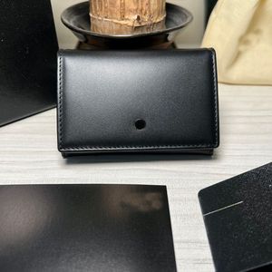 Titolo del biglietto da visita Bagna Cowhide Men Wallet Designer originale Portafogli USD Titolare della carta di credito ID Cartella in contanti Fashion Fashion Women Borse