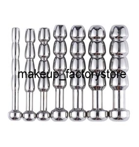 Massage Urethral Dilatation Matel Catheters Anal Beads For Male Sex Toy Butt Plug 567891011mm Penis Stimulation Horse Eye St3480222