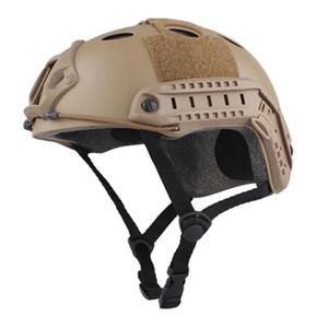 2024戦術ヘルメット高速PJタイプエアソフトペイントボール射撃ウォーゲームヘルメット軍隊戦闘ヘッド保護具 - 戦術ヘルメット用