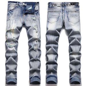 Amirir Jeans Высококачественный дизайнер роскошных дизайнеров Ksubi Jeans Street Trendy Rock Amirir Jeans Men Motocycle Вышитые джинсовые брюки женские мягкие джинсы Amirir 22 4260