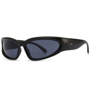 Y2K Designer Mulheres homens B estilo futurista moda esportes ao ar livre UV400 Óculos de sol de sol do sol Hip Hop Street 2024