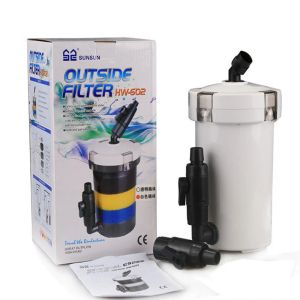 Tillbehör 110240V SUNSUN HW602 HW603 Ultra Quiet 4Stage Extern Canister Filter Pump för 60 cm Aquarium Fish Tank Sponge Filter Bucket