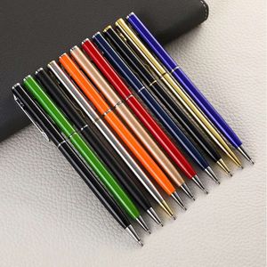 Beyin Patting Öğrenci Yazıyor Toptan Beyaz Metal İş İmzaları Top Pen Ofis Okulu Malzemeleri 13 Renkleri Jel Pens Th0095 S