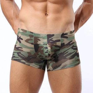 Underpants Men Bielizna seksowne boksery oddychające wygodne torebka penisa męskie majtki cueca tanga szorty gej