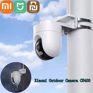 Telecamere Xiaomi Mijia App fotocamera esterna CW400 2.5K HD IP66 WiFi Cam camma WiFi Visione notturna a colori a colori Dual Antenna Monitor Alarmante allarme audio