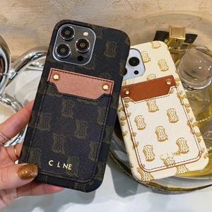 Beautiful iPhone Phone Cases 15 14 Pro Max Luxury Card Wallet Holder Purse Hi Quality 18 17 16 15pro 14pro 13pro 13 12 11 Designer Case with Logo Box Girls Woman SZY