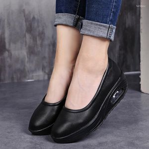 Scarpe casual donne sneaker piattaforma cuscino ad aria cuscino ortopedico a piedi da camminata da ginnastica da ginnastica tonificante 2989