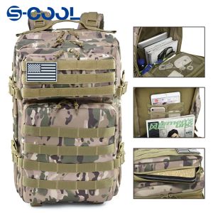 Packs Military Tactical Backpack Outdoor Sports Trekking Bag SucksAcks 900D Nylon 45L Borsa da campeggio da campeggio impermeabile