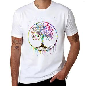 Herrtankstoppar Tree of Life T-shirt Tullar Design Dina egna svett herrkläder