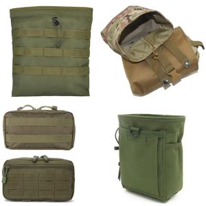 Pacote Tactical Molle Dump bolsa Militar Drop String Revista Bolsa Recuperação de Munção Ferramenta de Armazenamento da Bag EDC Airsoft Acessórios de caça