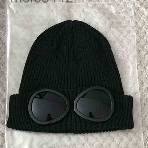 Bonnet Beanie Hat CP BeanCompany Goggle Style czarny podwójny Google unisex wi beanie hat Company