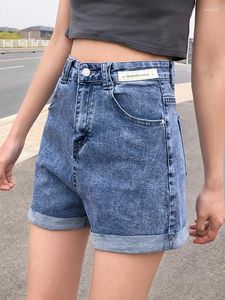 Jeans feminino shorts bolso denim inferior mulheres casuais sexy senhoras de verão