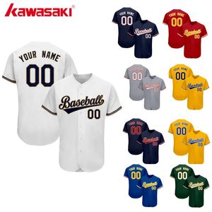 Personalisierte Baseball -Jersey Streetwear Customized Baseball -Shirt DIY Ihre Namensnummer Anpassen Trikots mit Sublimation 240412