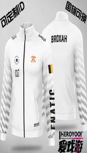 Men039S jackor Anpassade Fnatic Team Uniform esports DOTA2 Hero CSGO League Jacket kan vara ID2022 Global Finals2963674