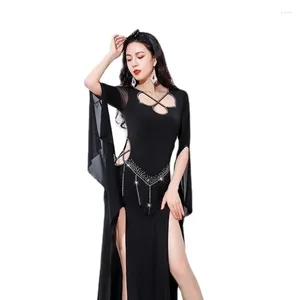 Stage Wear Saidi Competiton Robes Clothing Belly Dance Costume Dress Women Folk Shaabi Baladi Training Dresses Oriental Performance