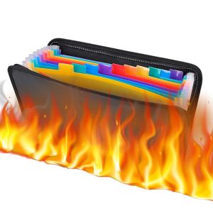 BRESCASES Fireproof Document Bag Waterproof för A4 Dokument Cash Money Fire Safe Storage