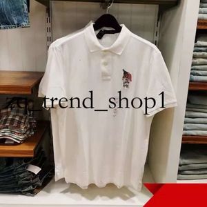 Polos T-Shirt مصمم الأكمام القصيرة الصيف 2024 New Polo Shirt عرض الأزياء غير الرسمية للرجال من طية صدر السترة 100 ٪ من القطن S-5XL 64