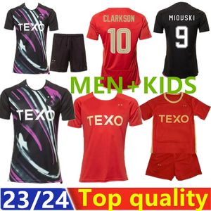 23 24 Aberdeen Soccer Trikots Kit 2023 2024 Barron McGrath Clarkson Jensen Mackenzie Devlin Duk Home Football Shirts Man 1501