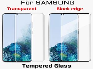 Samsung S10 S9 Note 10 S8 Plus Galaxy Note 9 Temered Glass S20 Ultra Plus Full Screen Protector 3D Curved Full Cover9281295用