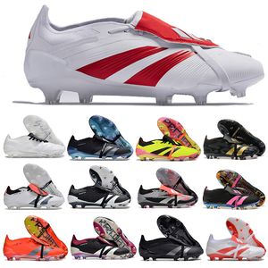 Predatro 24 Pure Strike Tongue Trent Alexandre-Arnold FG Soccer Shoe Predstrike Solar Red Core Black Pearlized Nightstrike Pack Energy Citrus 2024 Football Cleats