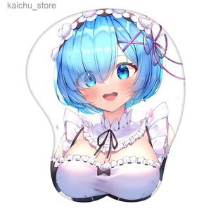 Myse Pads nadgarstka spoczywa 3D Myse Pad rem re Zero Kara Hajimeru ISEKAI Seikatsu Anime Brankus