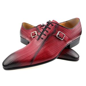 Stivali scarpe da uomo di lusso personalizzate per il matrimonio scarpe vere per brock per allacciato da uomo in pelle scarpa abito asato scarpe da ufficio più ultime