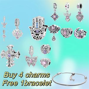 Weibliche neue heiß verkaufende Designer Fashion Classic Serie Charm Bracelet Schmetterling Cross Starlight Anhänger 925 DIY FIT PANDORAS BRACET LUXURY JUEME JUMEN MUDERS GIFT