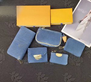 Designer Wallet Women's Luxury Wallet Men's Cardholder Casual Coin Chain Bag Old Flower High Quality Wallet Multiple Denim Series M80501 m82958 82957 M82599 M82961