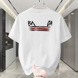 Camiseta de designer de camiseta masculina Tops Mulheres camisa preta verão algodão puro casual letra de moda impressa no pescoço redondo de mangas curtas Top de hip-hop roupas de casal