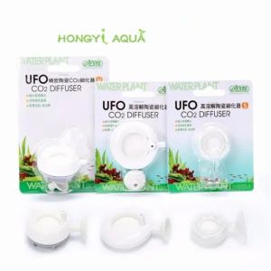 Aquários Ista Cerâmica UFO CO2 Difusor L/M/S Super atomizador Tanque de peixes Paisagem de CO2 Proliferação de parada mais fina fina