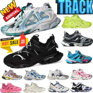 2024 Lüks Marka Tasarımcı Ayakkabıları Erkek Kadınlar Siyah Pembe 3 3.0 Platform Spor Kabarcıları Vintage Runners Led Deri Eğitimler Basılı Platform Ayakkabıları Yüksek Kalite