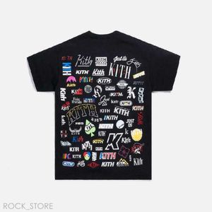 Designer Mens Nover Tee Kith T Shirt 2024 Ny drake Måndag Exklusiv Back AOP Classic Short Sleeve T-shirt Kith 290