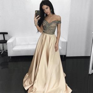 Vestidos de festa Luxo Off Ofim A-Line Wedding Best Dress for Women 2024 Diamond Crystal Handmade Setin Long Formal Night Dales