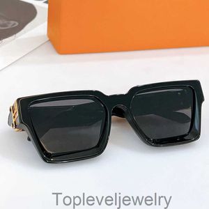 Солнцезащитные очки миллионера для мужчин женские квадратные винтажные классические модные авангардные стаканы 1165 очков высшего качества анти-ультравиолетового храма без C 96006