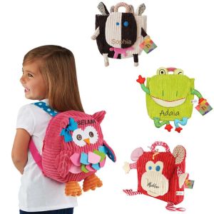 Zaini Nome personalizzato Kids Cartoon Backpack Nome personalizzato Toddlers Owl Rucksuck Kids School Borse Borse Borse daypack