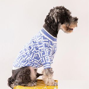 Dog Apparel Sky Blue Fresh Fashion Brand Knitted Sweater Comfortable And High Elastic Autumn Winter Cat Clothing Fadou Pet Xsxxl Dro Dhbl4