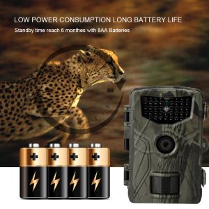 Kameror 20MP Hunting Trail Camera Wildlife Scouting Night Vision 1080p Wireless Cameras HC804A Infraröd fotofällor